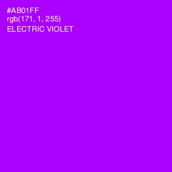 #AB01FF - Electric Violet Color Image